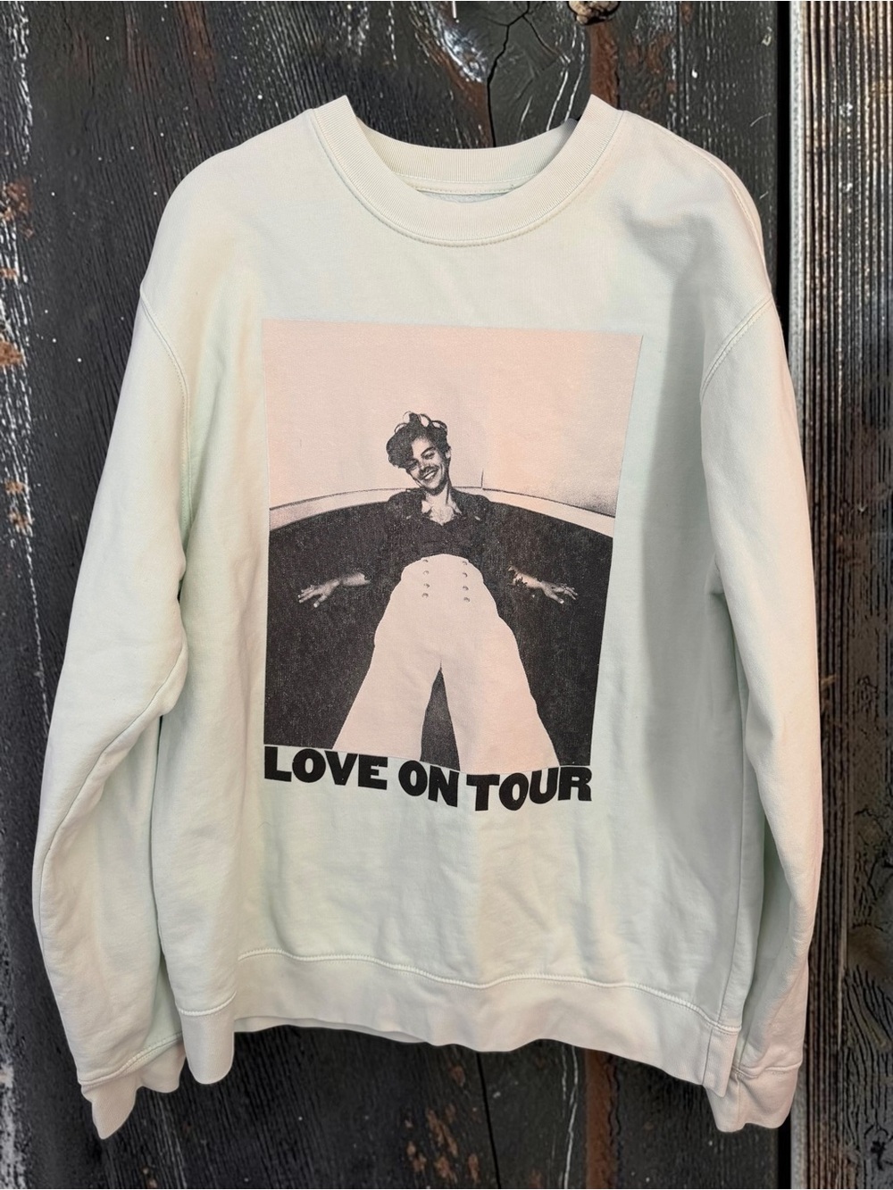 Love On Tour Graphic Sweatshirt Mint Green Oversized Concert Tour Merch